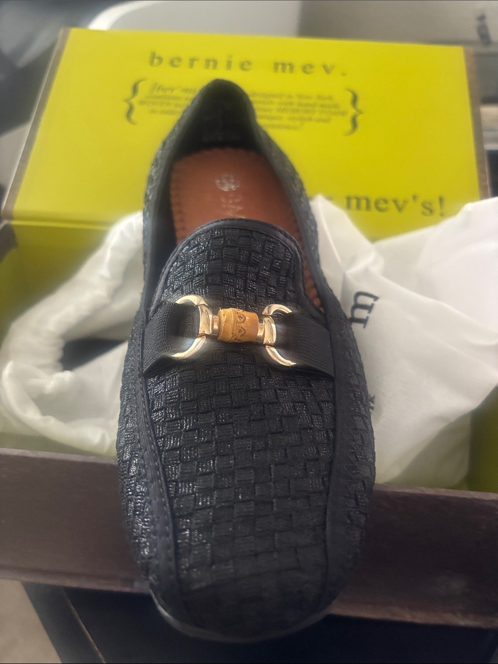 NWB Bernie Mev Loafers Black EU 38. 8